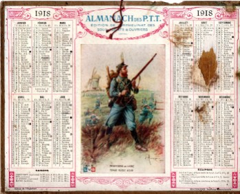 calendrier 1918